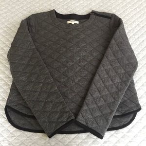 Madewell cropped grey sweatshirt, size S